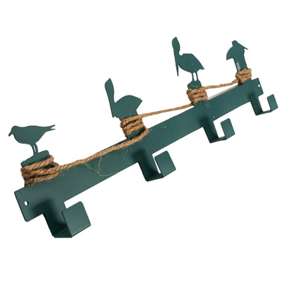 15 3/4 Inches Wide Metal Shorebirds Wall Hooks