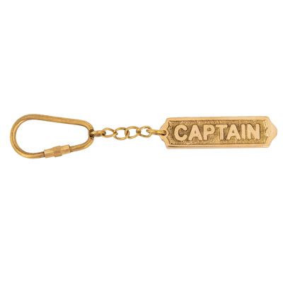Captain Plaque Key Ring