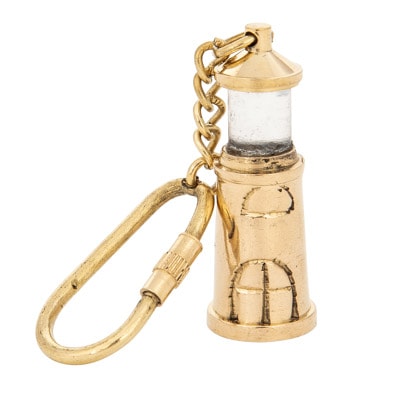 Brass Lighthouse Key Ring