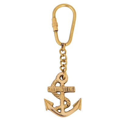 Fouled Anchor Key Ring