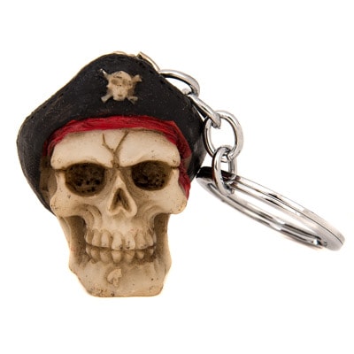 Pirate Skull Key Ring