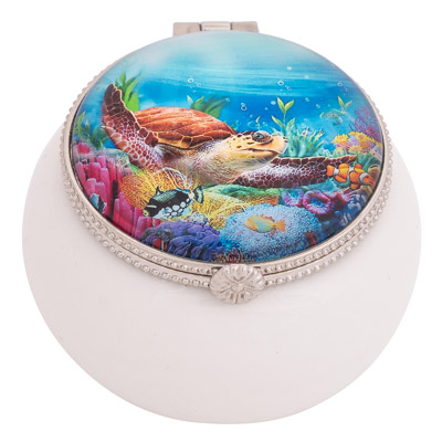 Undersea Sea Turtle Trinket Box