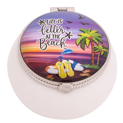 Better at the Beach Trinket Box