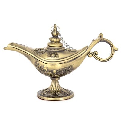 Brass Colored Aladdin's Lamp