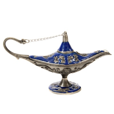 Blue Colored Aladdin's Lamp