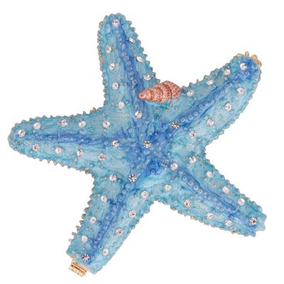 Bejeweled Starfish Trinket Box