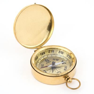Brass Pocket Compass
