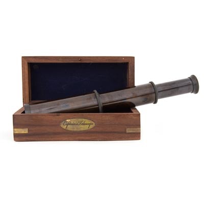 Antique Captain's Telescope in Case