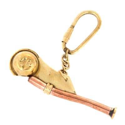 Boatswain Whistle Key Chain