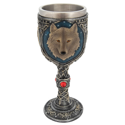 7 1/2 Inches High Wolf's Head Goblet