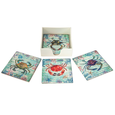 Square Crabs Coaster Set