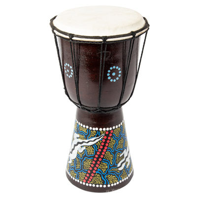 11 3/4 Inches High Djembe Tribal Drum