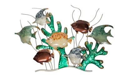 37 3/4 Inches Wide Under the Sea Metal Wall Decoration