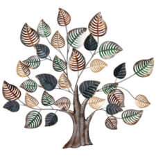 31 Inch Wide Metal Wall Tree