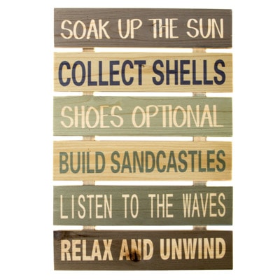 Soak Up Sun Beach Sign