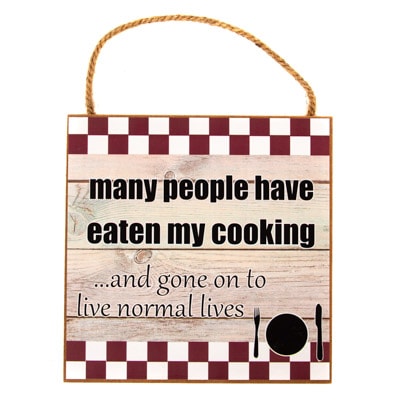 Cooks Disclaimer Sign