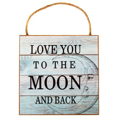 Love You to the Moon Sign