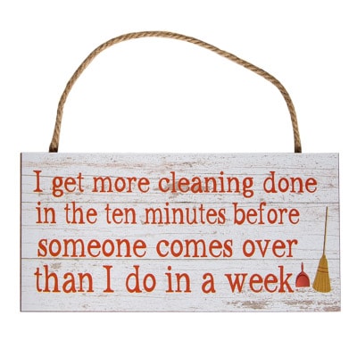 Cleaning Time Sign