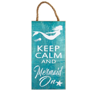 Keep Calm Mermaid On Sign