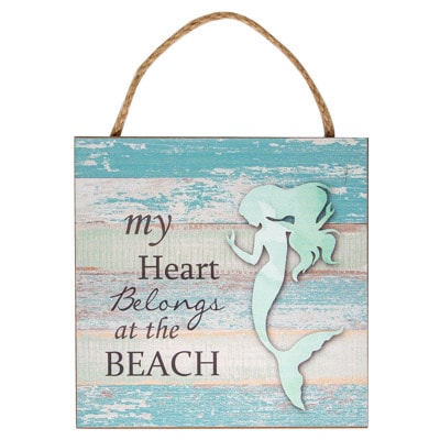 Heart at Beach Sign