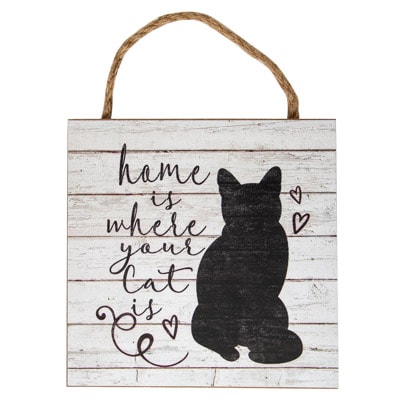 Home Where Cat is Sign