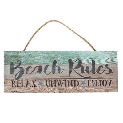Beach Rules Sign