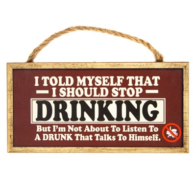 Stop Drinking Sign