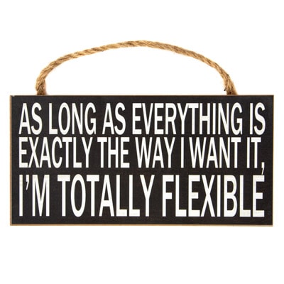 Totally Flexible Sign