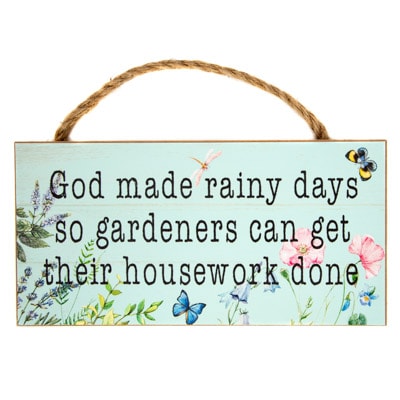 Gardeners & Housework Sign