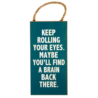 Rolling Your Eyes Sign