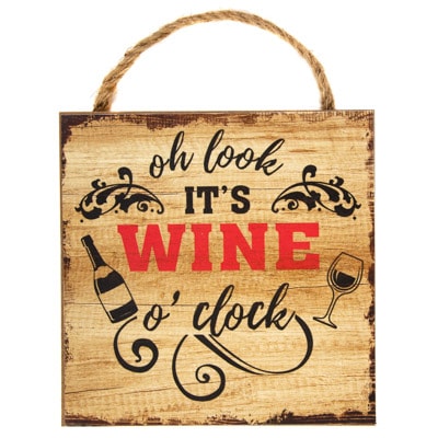 Wine O'Clock Sign
