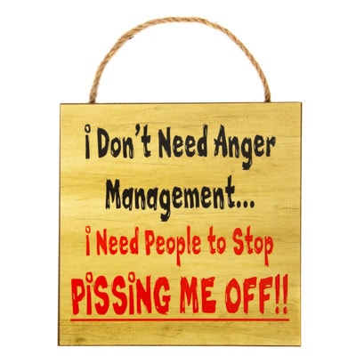 Anger Management Sign