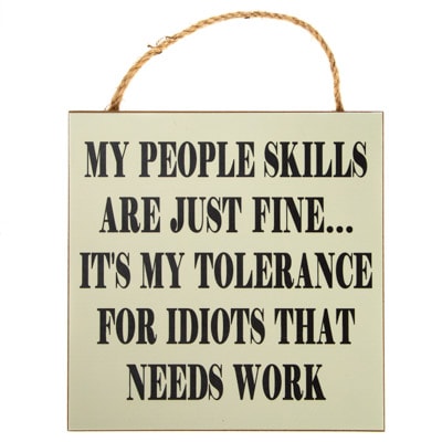 People Skills Sign