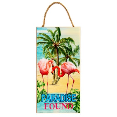 Flamingo Paradise Sign