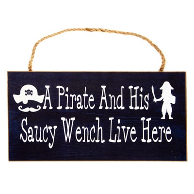 Pirate Saucy Wench Sign
