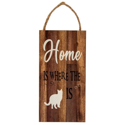Home is Where Cat Is Sign