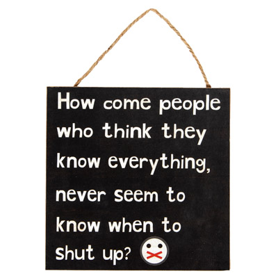 Know Everything Sign