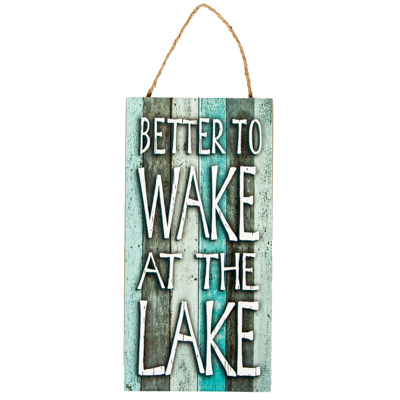 Wake at the Lake Sign