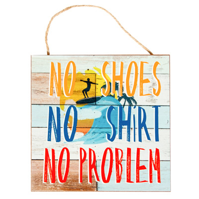No Shoes No Shirt Sign