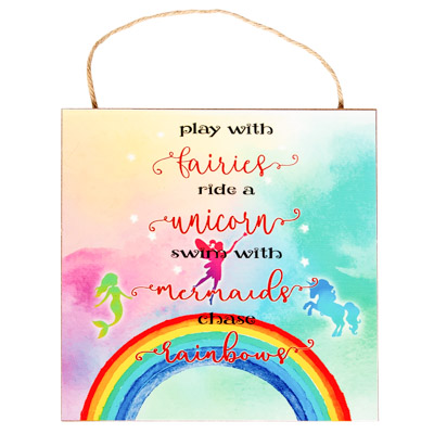 Fairies Unicorns Sign