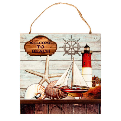 Welcome to Beach Sign