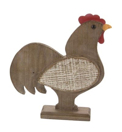 Barnwood Rooster Figurine