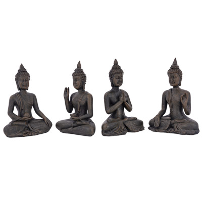 4 1/2 Inches High Assorted Sitting Thai Buddha