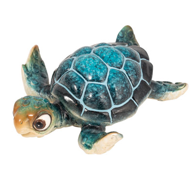 4 Inches Long Big-Eyed Blue Sea Turtle