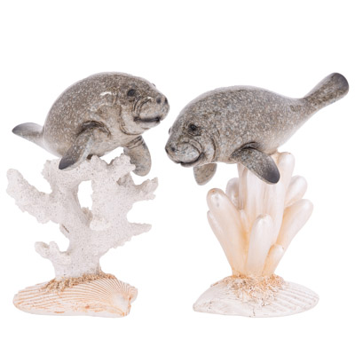 4 1/2" High Assorted Manatee Figurine