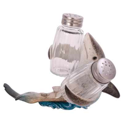 6 1/2 Inches High Shark Salt & Pepper Set