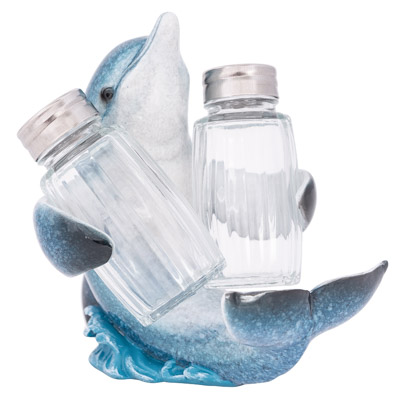 5 1/2 Inches High Dolphin Salt & Pepper Set