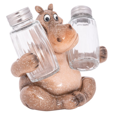 5 Inches High Hippo Salt & Pepper Set