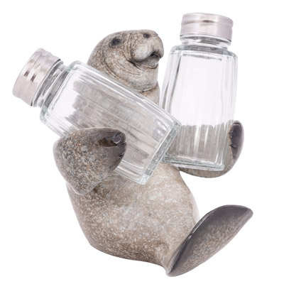5 Inches High Manatee Salt & Pepper Set