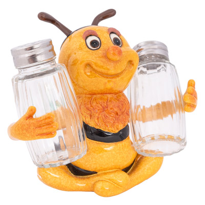 5 Inches High Bee Salt & Pepper Set